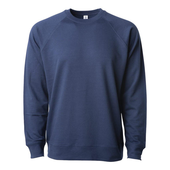 SS1000C Independent Trading Co. Icon Lightweight Loopback Terry Crewneck Sweatshirt Indigo