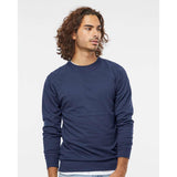 SS1000C Independent Trading Co. Icon Lightweight Loopback Terry Crewneck Sweatshirt Indigo