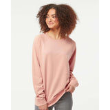 SS1000C Independent Trading Co. Icon Lightweight Loopback Terry Crewneck Sweatshirt Rose