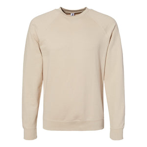 SS1000C Independent Trading Co. Icon Lightweight Loopback Terry Crewneck Sweatshirt Sand