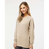 SS1000C Independent Trading Co. Icon Lightweight Loopback Terry Crewneck Sweatshirt Sand