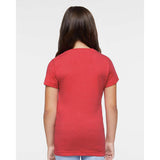 2616 LAT Girls' Fine Jersey Tee Vintage Red