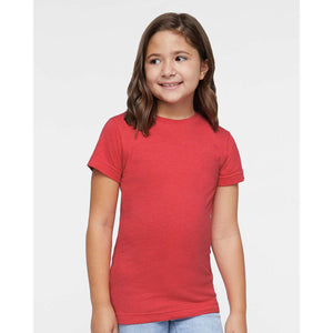 2616 LAT Girls' Fine Jersey Tee Vintage Red