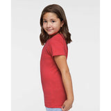 2616 LAT Girls' Fine Jersey Tee Vintage Red