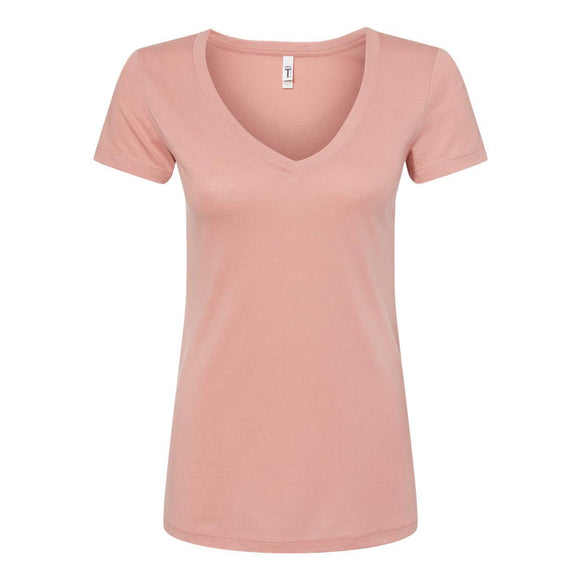 1540 Next Level Women's Ideal V-Neck T-Shirt Desert Pink