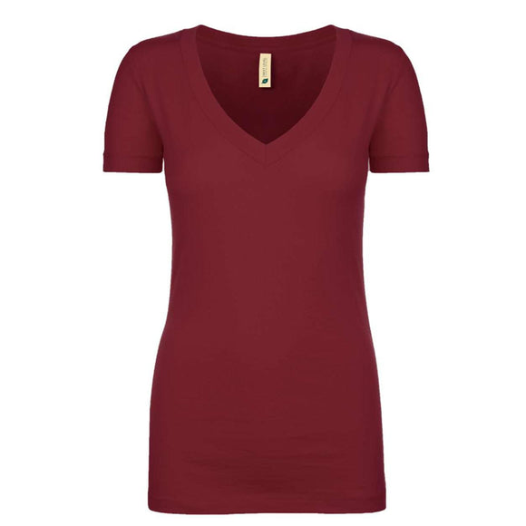 4240 Next Level Women's Eco Performance V-Neck T-Shirt Cardinal