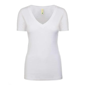 4240 Next Level Women's Eco Performance V-Neck T-Shirt White