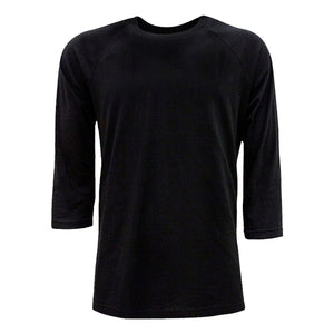 6251 Next Level Unisex CVC Three-Quarter Sleeve Raglan T-Shirt Black/ Black