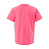 5480 Hanes Essential-T Youth T-Shirt Safety Pink