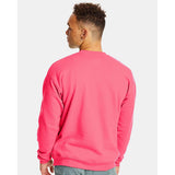 P160 Hanes Ecosmart® Crewneck Sweatshirt Safety Pink