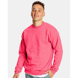 P160 Hanes Ecosmart® Crewneck Sweatshirt Safety Pink