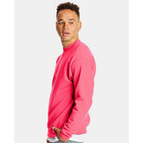 P160 Hanes Ecosmart® Crewneck Sweatshirt Safety Pink