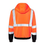 T722-723 Kishigo Hi-Vis Hooded Sweatshirt Orange