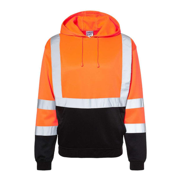 T722-723 Kishigo Hi-Vis Hooded Sweatshirt Orange