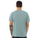 3001CVC BELLA + CANVAS CVC Jersey Tee Heather Blue Lagoon