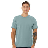 3001CVC BELLA + CANVAS CVC Jersey Tee Heather Blue Lagoon