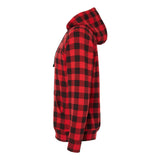 PRM33SBP Independent Trading Co. Special Blend Raglan Hooded Sweatshirt Red Buffalo Plaid