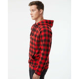 PRM33SBP Independent Trading Co. Special Blend Raglan Hooded Sweatshirt Red Buffalo Plaid