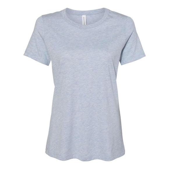 6400CVC BELLA + CANVAS Women’s Relaxed Fit Heather CVC Tee Heather Prism Blue