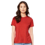 6400CVC BELLA + CANVAS Women’s Relaxed Fit Heather CVC Tee Heather Red