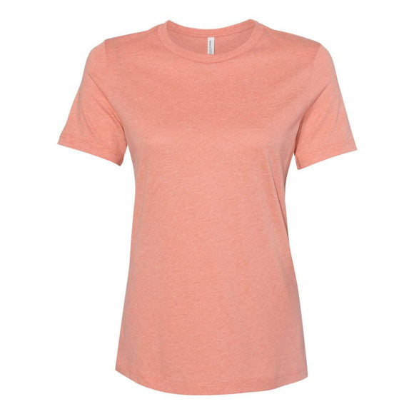 6400CVC BELLA + CANVAS Women’s Relaxed Fit Heather CVC Tee Heather Sunset