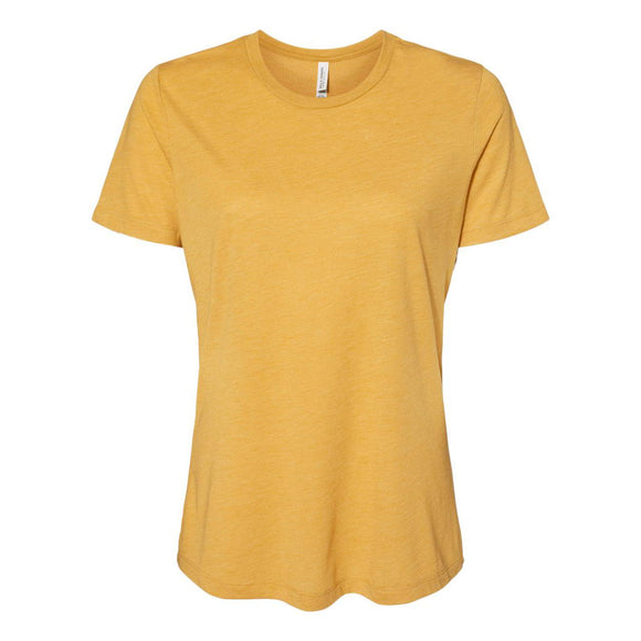 6413 BELLA + CANVAS Women’s Relaxed Fit Triblend Tee Mustard Triblend