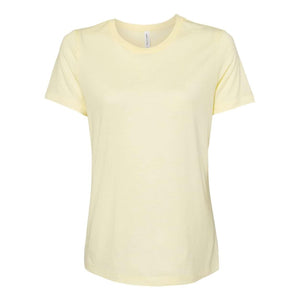 6413 BELLA + CANVAS Women’s Relaxed Fit Triblend Tee Pale Yellow Triblend