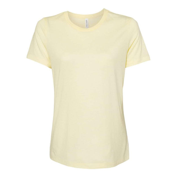 6413 BELLA + CANVAS Women’s Relaxed Fit Triblend Tee Pale Yellow Triblend