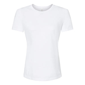 6413 BELLA + CANVAS Women’s Relaxed Fit Triblend Tee Solid White Triblend