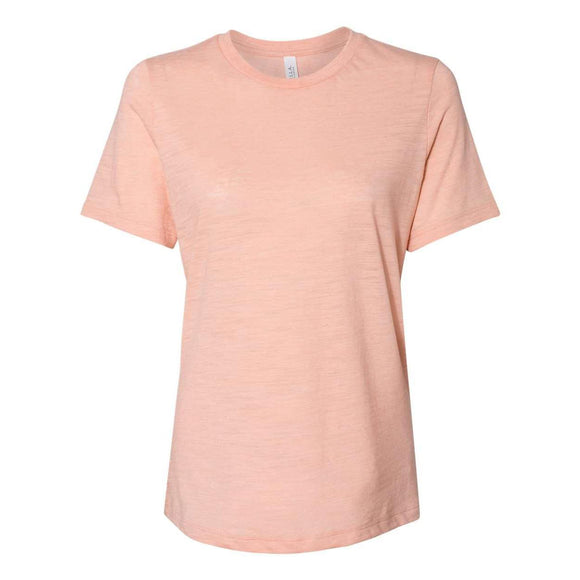 6416 BELLA + CANVAS Women’s Relaxed Fit Vintage Slub Tee Peach Slub