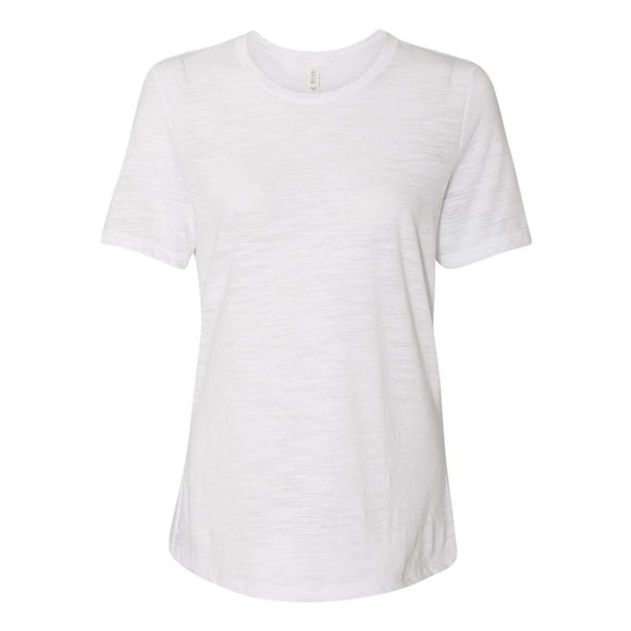 6416 BELLA + CANVAS Women’s Relaxed Fit Vintage Slub Tee White Slub