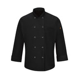 042X Chef Designs Mimix™ Chef Coat with OilBlok Black