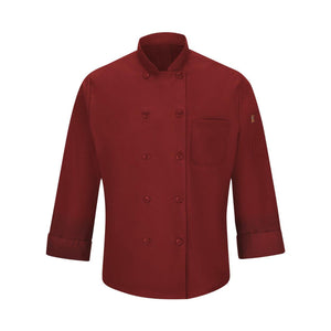 042X Chef Designs Mimix™ Chef Coat with OilBlok Fireball Red