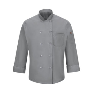 042X Chef Designs Mimix™ Chef Coat with OilBlok Grey