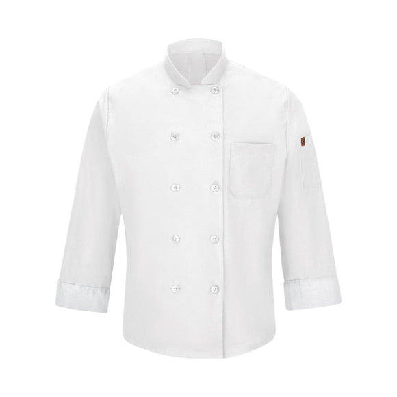 042X Chef Designs Mimix™ Chef Coat with OilBlok White