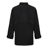 041X Chef Designs Women's Mimix™ Chef Coat with OilBlok Black