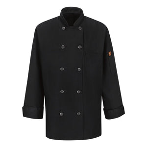 041X Chef Designs Women's Mimix™ Chef Coat with OilBlok Black