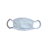 004 LAT 100% Cotton 2-Ply Face Mask White/ White