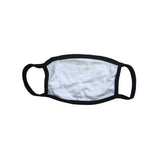 004 LAT 100% Cotton 2-Ply Face Mask White/ Black