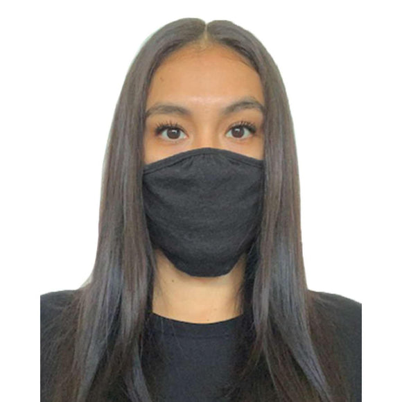 M100 Next Level Face Mask Heather Black