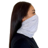 MG106 Next Level General Use Neck Gaiter Heather White