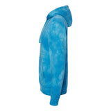 PRM4500TD Independent Trading Co. Midweight Tie-Dyed Hooded Sweatshirt Tie Dye Aqua Blue