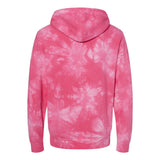 PRM4500TD Independent Trading Co. Midweight Tie-Dyed Hooded Sweatshirt Tie Dye Pink