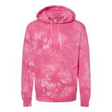 PRM4500TD Independent Trading Co. Midweight Tie-Dyed Hooded Sweatshirt Tie Dye Pink