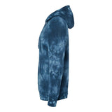 PRM4500TD Independent Trading Co. Midweight Tie-Dyed Hooded Sweatshirt Tie Dye Navy