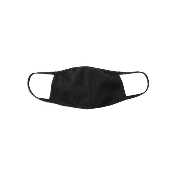 TT044 BELLA + CANVAS 2-Ply Reusable Face Mask Black