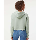 AFX64CRP Independent Trading Co. Women’s Lightweight Crop Hooded Sweatshirt Sage