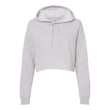 AFX64CRP Independent Trading Co. Women’s Lightweight Crop Hooded Sweatshirt Grey Heather