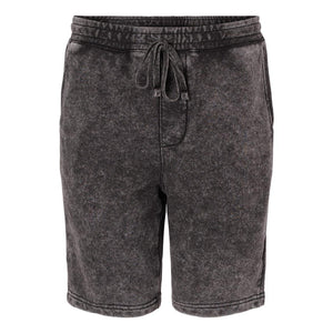 PRM50STMW Independent Trading Co. Mineral Wash Fleece Shorts Black