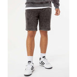 PRM50STMW Independent Trading Co. Mineral Wash Fleece Shorts Black